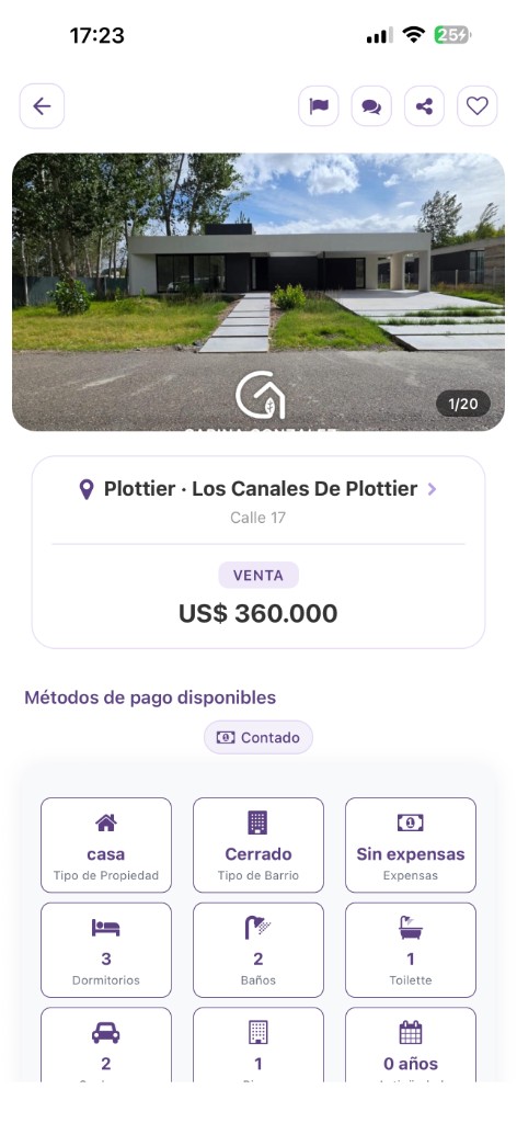 Ficha de propiedad en Oikomus