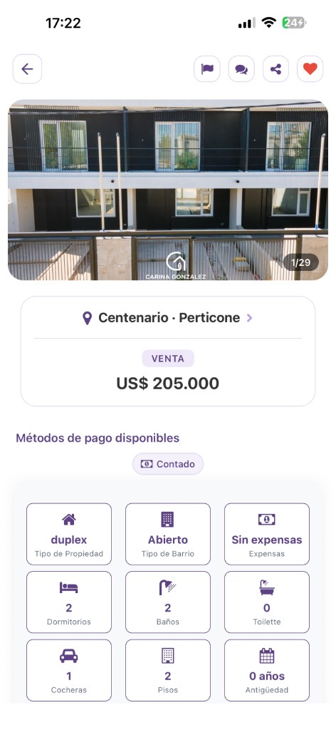 Ficha de propiedad en Oikomus