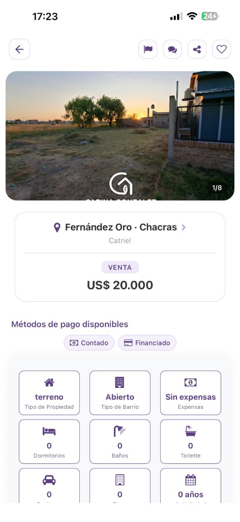 Ficha de propiedad en Oikomus